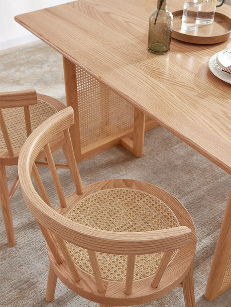 RATTAN FURNITURE Aragon Wooden Compact Nordic Oak Dining Set from RATTAN FURNITURE