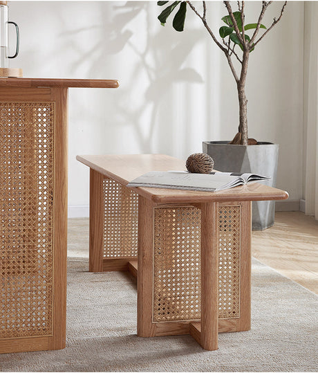 RATTAN FURNITURE Aragon Wooden Compact Nordic Oak Dining Set from RATTAN FURNITURE