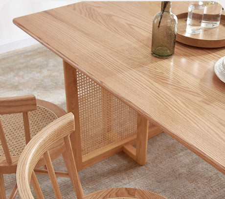 RATTAN FURNITURE Aragon Wooden Compact Nordic Oak Dining Set from RATTAN FURNITURE