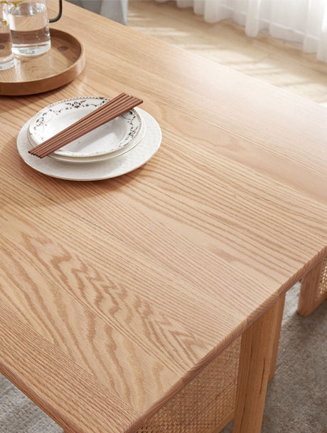 RATTAN FURNITURE Aragon Wooden Compact Nordic Oak Dining Set from RATTAN FURNITURE