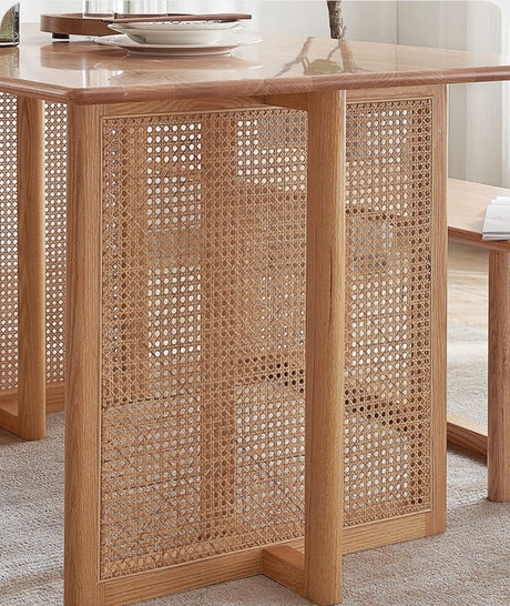 RATTAN FURNITURE Aragon Wooden Compact Nordic Oak Dining Set from RATTAN FURNITURE