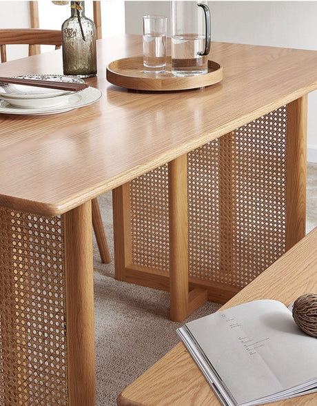 RATTAN FURNITURE Aragon Wooden Compact Nordic Oak Dining Set from RATTAN FURNITURE