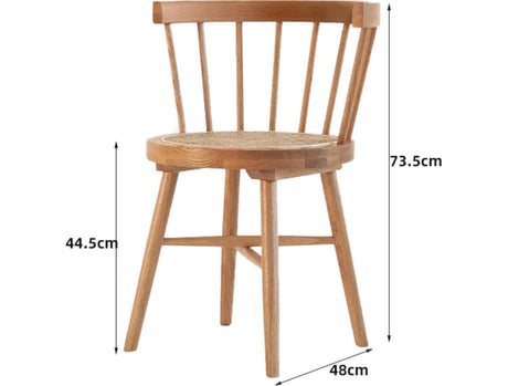 RATTAN FURNITURE Aragon Wooden Compact Nordic Oak Dining Set from RATTAN FURNITURE