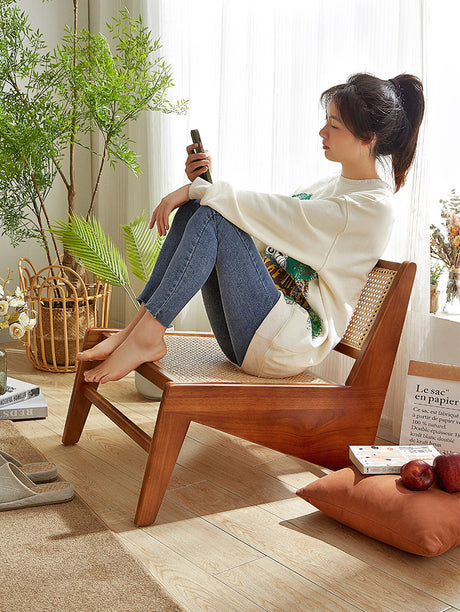 RATTAN FURNITURE Ariella Nordic Relaxation Lounge Chair from RATTAN FURNITURE