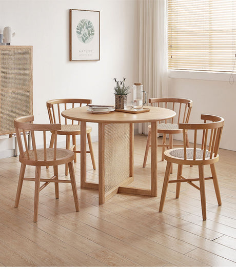 RATTAN FURNITURE Asahikawa Natural Wood Multi-Functional High Chair from RATTAN FURNITURE