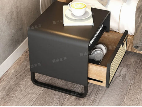 RATTAN FURNITURE Athenian Cushioned Solid Wood Nightstand from RATTAN FURNITURE