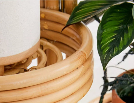 RATTAN FURNITURE Eloise Retro Creative Folding Rack Plant Stand from RATTAN FURNITURE