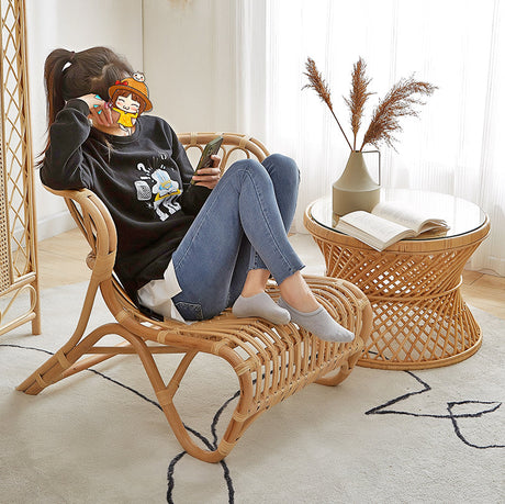 RATTAN FURNITURE Elowen Elegant Indonesian Vine Balcony Sofa Chair from RATTAN FURNITURE