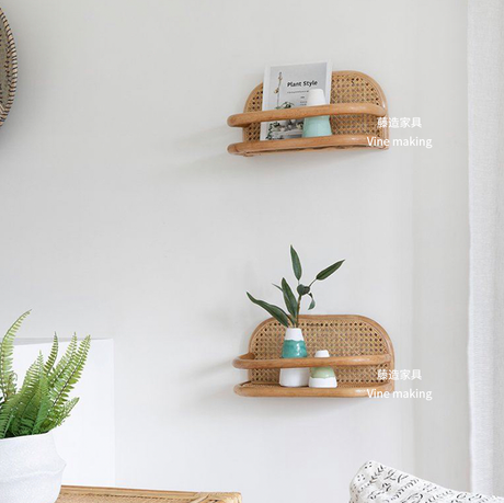 RATTAN FURNITURE Emilia Vintage Handmade Shelf Decor from RATTAN FURNITURE