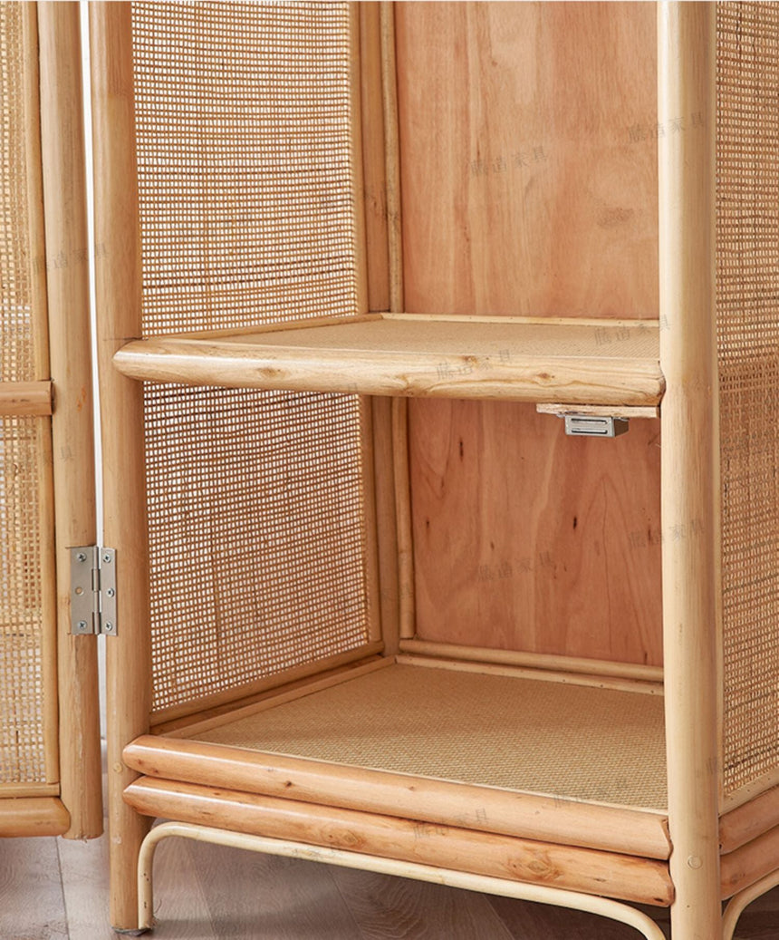 RATTAN FURNITURE Haruki Modern Elegant Rattan Wardrobe from RATTAN FURNITURE