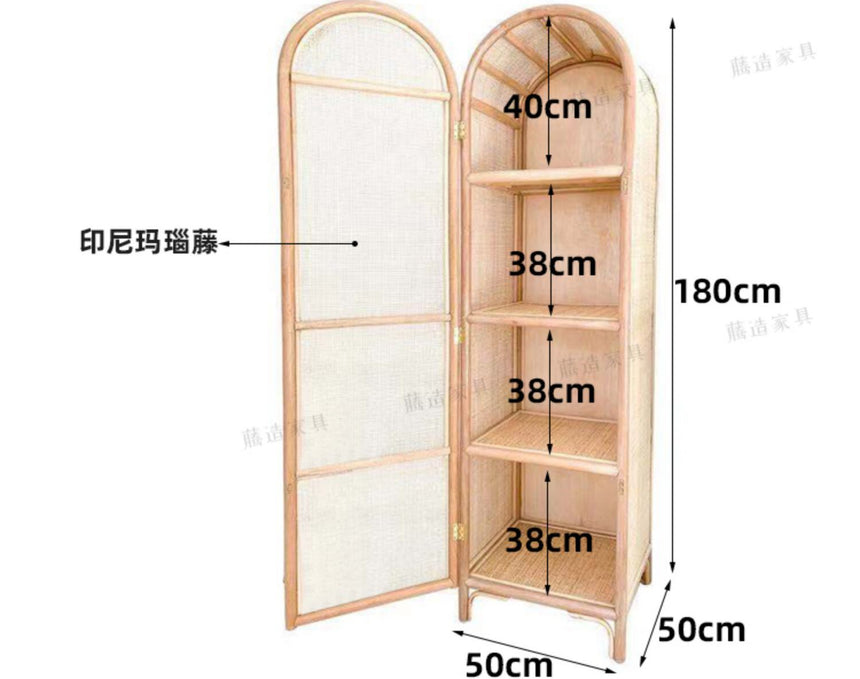 RATTAN FURNITURE Haruki Modern Elegant Rattan Wardrobe from RATTAN FURNITURE