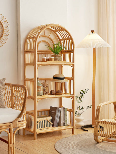 RATTAN FURNITURE Haruki Stylish Japanese Storage System Bookshelf from RATTAN FURNITURE