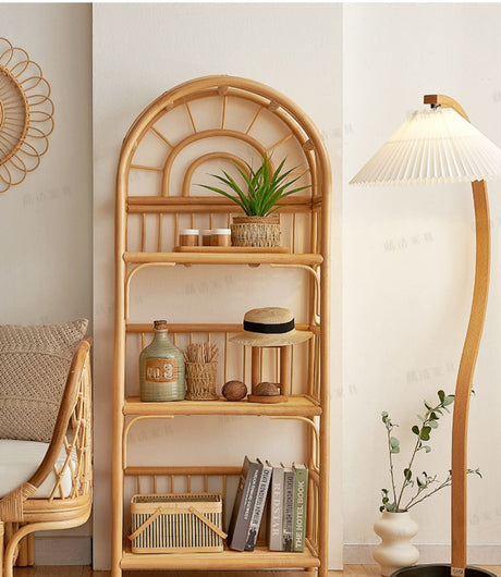 RATTAN FURNITURE Haruki Stylish Japanese Storage System Bookshelf from RATTAN FURNITURE