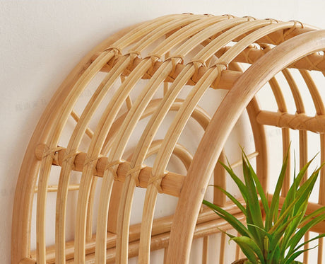 RATTAN FURNITURE Haruki Stylish Japanese Storage System Bookshelf from RATTAN FURNITURE