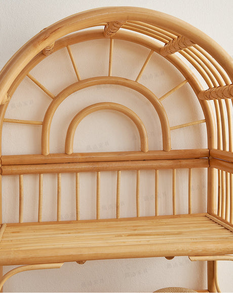 RATTAN FURNITURE Haruki Stylish Japanese Storage System Bookshelf from RATTAN FURNITURE