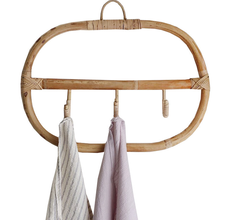 RATTAN FURNITURE Inesique Handcrafted Wall Shelf Storage Hook from RATTAN FURNITURE