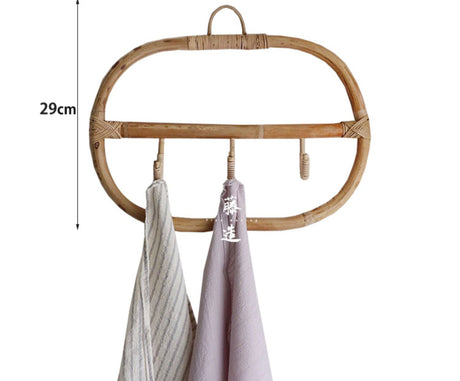 RATTAN FURNITURE Inesique Handcrafted Wall Shelf Storage Hook from RATTAN FURNITURE