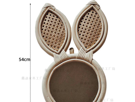 RATTAN FURNITURE Isla Bunny Whimsical Bear Mirror Decor from RATTAN FURNITURE