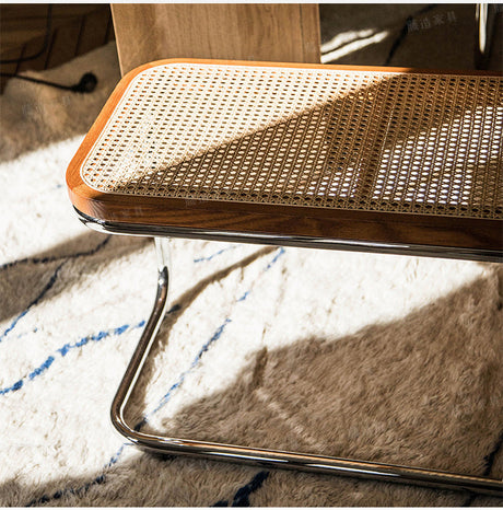 RATTAN FURNITURE Isola Retro Stainless Steel Shoe Stool from RATTAN FURNITURE