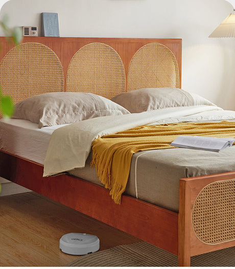 RATTAN FURNITURE Isolde Elegant Geometric Double Bed from RATTAN FURNITURE
