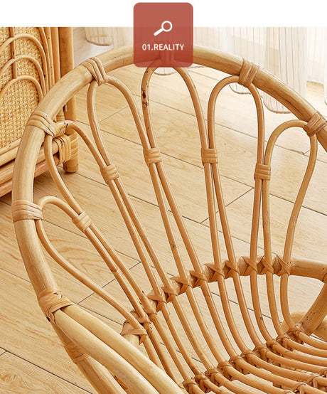 RATTAN FURNITURE Jisoo Elegant Handmade Photo Prop Bookshelf from RATTAN FURNITURE