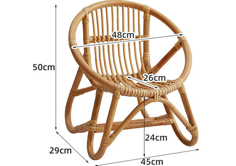 RATTAN FURNITURE Jisoo Elegant Handmade Photo Prop Bookshelf from RATTAN FURNITURE
