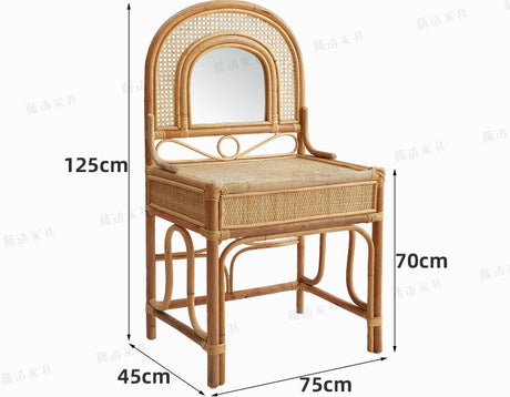 RATTAN FURNITURE Junko Elegant Modern Minimalist Dressing Table from RATTAN FURNITURE