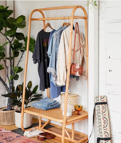 RATTAN FURNITURE Kamiko Minimalist Stylish Cloak Rack from RATTAN FURNITURE