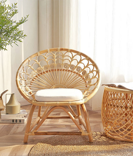 RATTAN FURNITURE LAVINIA Elegant Hand-Woven Balcony Chair from RATTAN FURNITURE