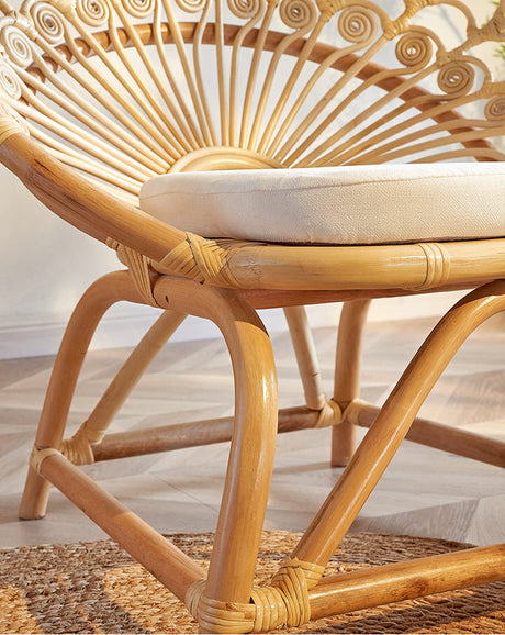 RATTAN FURNITURE LAVINIA Elegant Hand-Woven Balcony Chair from RATTAN FURNITURE