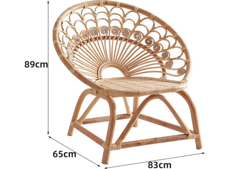 RATTAN FURNITURE LAVINIA Elegant Hand-Woven Balcony Chair from RATTAN FURNITURE