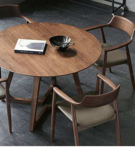 RATTAN FURNITURE Lumina Compact Elegant Round Dining Table from RATTAN FURNITURE