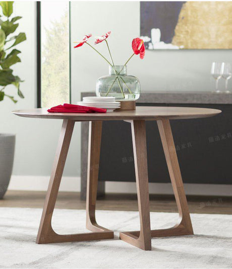 RATTAN FURNITURE Lumina Compact Elegant Round Dining Table from RATTAN FURNITURE