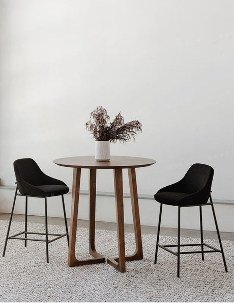 RATTAN FURNITURE Lumina Compact Elegant Round Dining Table from RATTAN FURNITURE