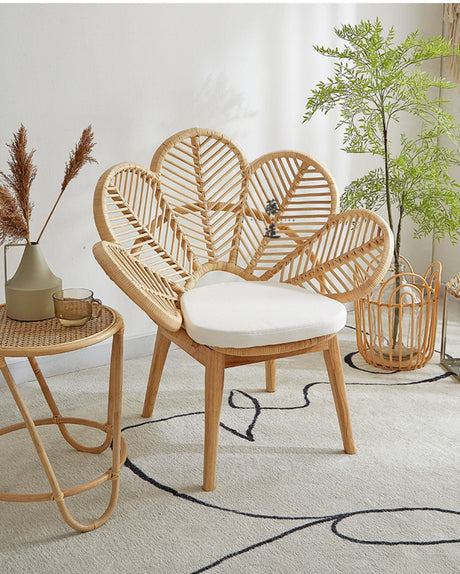 RATTAN FURNITURE Maiko Elegant Nordic Vine Chair from RATTAN FURNITURE