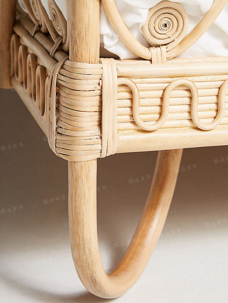 RATTAN FURNITURE Masato Serene Japanese Double Bed from RATTAN FURNITURE