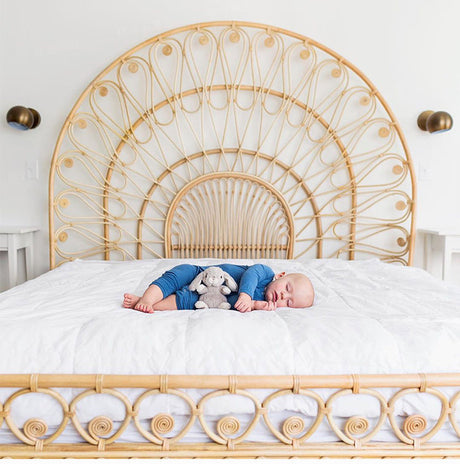 RATTAN FURNITURE Masato Serene Japanese Double Bed from RATTAN FURNITURE