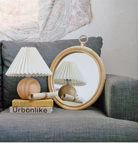 RATTAN FURNITURE Minato Elegant Round Decorative Mirror from RATTAN FURNITURE