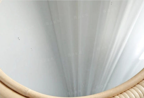 RATTAN FURNITURE Minato Elegant Round Decorative Mirror from RATTAN FURNITURE
