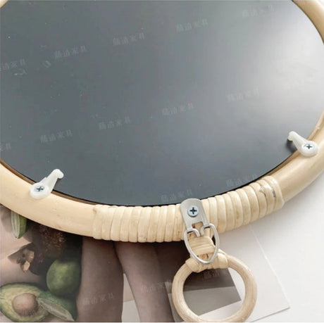 RATTAN FURNITURE Minato Elegant Round Decorative Mirror from RATTAN FURNITURE