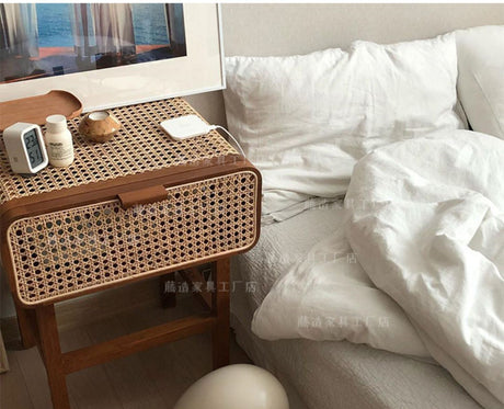 RATTAN FURNITURE Minato Handmade Rattan Bedside Cabinet from RATTAN FURNITURE