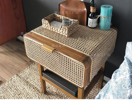 RATTAN FURNITURE Minato Handmade Rattan Bedside Cabinet from RATTAN FURNITURE