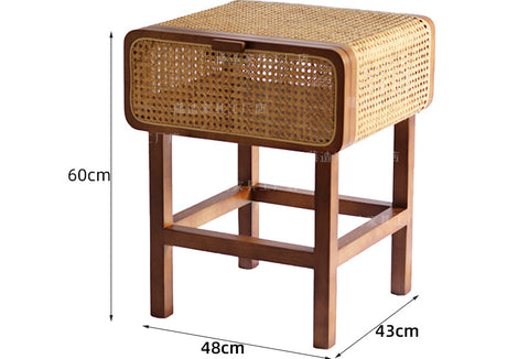 RATTAN FURNITURE Minato Handmade Rattan Bedside Cabinet from RATTAN FURNITURE
