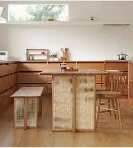 RATTAN FURNITURE Nakahara Elegant Solid Wood Dining Set from RATTAN FURNITURE