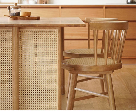 RATTAN FURNITURE Nakahara Elegant Solid Wood Dining Set from RATTAN FURNITURE