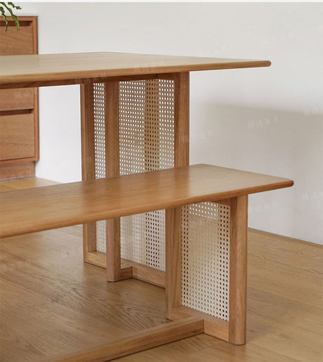 RATTAN FURNITURE Nakahara Elegant Solid Wood Dining Set from RATTAN FURNITURE