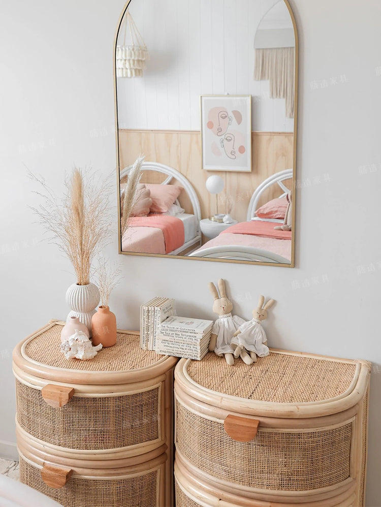 RATTAN FURNITURE Norrala Chic Scandinavian Floating Cabinet. from RATTAN FURNITURE