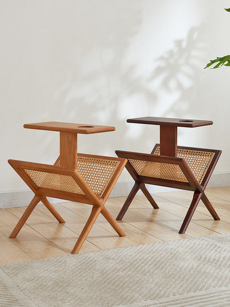 RATTAN FURNITURE Sapporo Vintage Wooden Storage Shelf from RATTAN FURNITURE