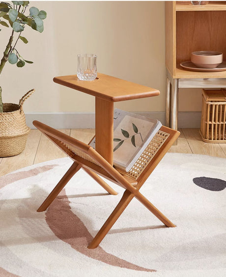 RATTAN FURNITURE Sapporo Vintage Wooden Storage Shelf from RATTAN FURNITURE