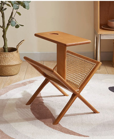 RATTAN FURNITURE Sapporo Vintage Wooden Storage Shelf from RATTAN FURNITURE